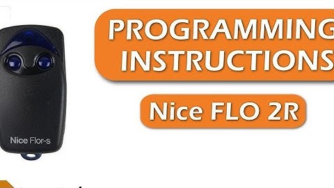 how to program nice robus gate remote controller