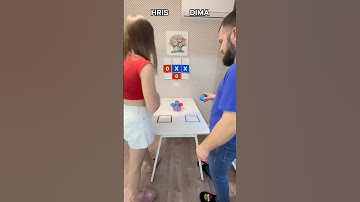 HIT THE TABLE AND THE TIC-TAC-TOE GRID WITH THE BALL