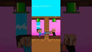 Take The Water Challenge: Baby Steve Vs. Village Family - Minecraft Animation #minecraft