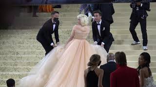 Billie Eilish stuns in a gown evoking Old Hollywood glamor at the 2021 MET gala in NYC