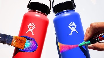 Customizing Hydro Flasks ft. ZHC !!💦 (Giveaway)