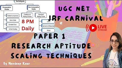 UGC NET 2023 | Paper 1 | Research Aptitude- Scaling Techniques | Unit 2 | Navdeep Kaur