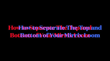 How to Separate the Top and Bottom of a Mirrix Loom