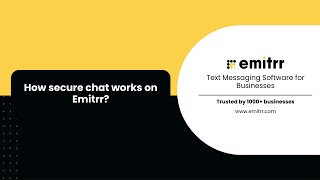 How Secure chat works on Emitrr? screenshot 5