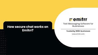 How Secure chat works on Emitrr? screenshot 4