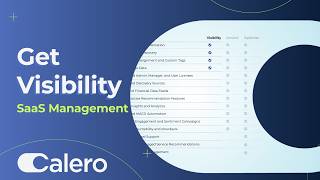 Get Visibility | SaaS Management from Calero