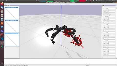 Direct kinematics test on PhantomX leg using Onshape_to_robot (PyBullet)