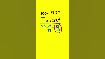 Recurring Decimals: Part 2 #Shorts
