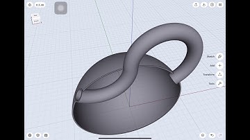 [How to Shapr3D] Hollow Sphere 2D to 3D drawing 144
