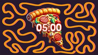 5 Minute Pizza 🍕 bomb 💣 timer by Timers And More 9,290 views 1 month ago 5 minutes, 17 seconds