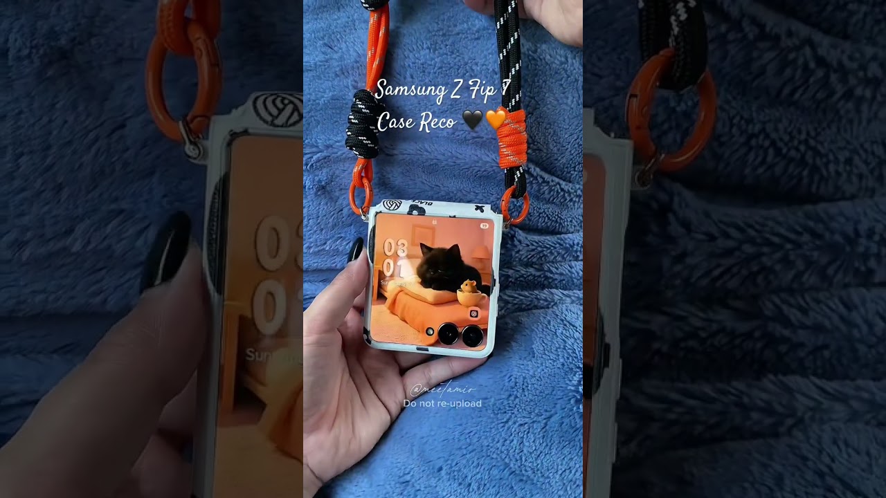 Samsung Galaxy Z Flip 7 Case Reco 🖤🧡 — 