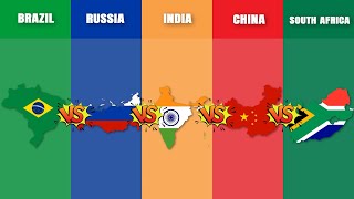 Brazil vs Russia vs India vs China vs South Africa | BRICS | Country Comparison