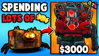 I Spent $30,000 CANDY For HUGE ZOMBIE SPEAKER GUY! (Toilet Legacy Defense)