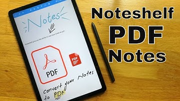 Notes to PDF File in Samsung S6 LITE Using Noteshelf