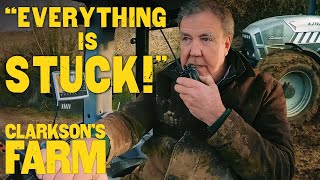 Can Jeremy and Kaleb Save Their Tractors From The Mud? | Clarkson's Farm