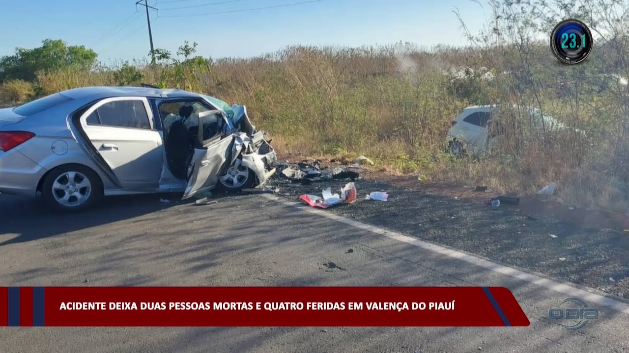 Acidente deixa duas pessoas mortas e quatro feridas em Valença do Piauí 16 08 2023
