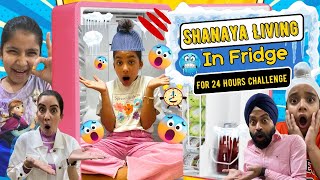 Shanaya Living In Fridge For 24 Hours Challenge | Ramneek Singh 1313 | RS 1313 VLOGS