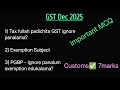 GST Study Plan for dec 2025 #cmainter