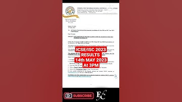 ICSE/ISC 2023 Result Date OUT🔥🔥 #icse #cisce #isc @EC