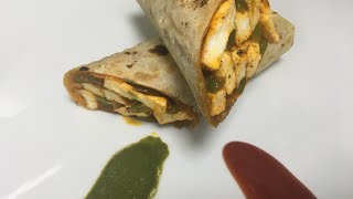 पनीर काठी रोल रुमाली ।Kathi roll recipe folding in soft roomali roti | paneer Kathi roll hotel style