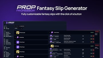 How to Use the Prop Professor Fantasy Slip Generator | Fully Built Profitable +EV PrizePicks Slips