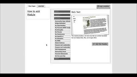 Adding the Service Learning Module