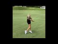 Bunker shots by hot golf girl Elise Lobb