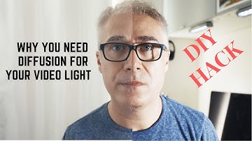 DIY light diffuser for your videos