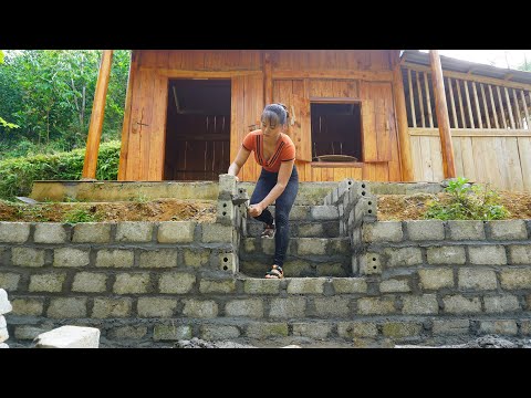 Daily Care of the Vegetable Garden, Embankment Construction - LOG CABIN  | Free Bushcraft, Ep99