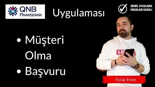 QNB Finansbank Mobil Uygulama Müşteri Ol - Başvuru Resimi