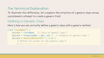 Understanding Why Fields Cannot Be Generic in C#