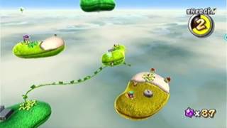 Super Mario Galaxy Parte 47 - Galaxia del Jardín Céfiro - Amigo de Conejos, Viento y Cielo