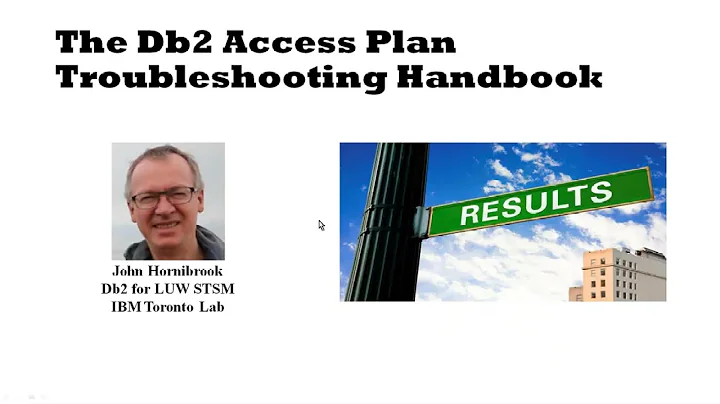 Db2Night Show Episode #241 - The Db2 Access Plan Troubleshooting Handbook