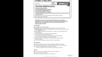 2024 PEARSON EDEXCEL AS FURTHER MATHEMATICS QUESTION PAPER 27 (8FM0/27: Decision Mathematics 1).