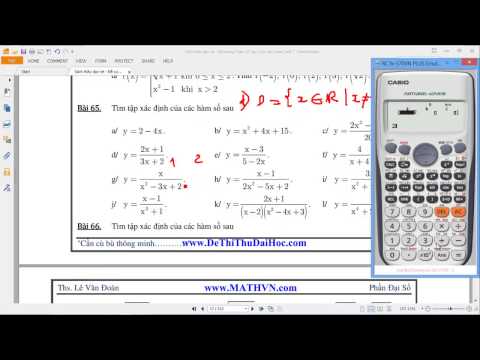 Video [TOÁN 10] II.A ĐẠI CƯƠNG HÀM SỐ - Bài 2 65 [Hay] Tìm... - youtube