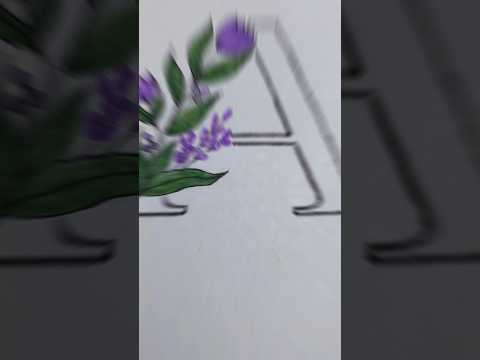 How To Write Letter A Para Border Style Art Shorts Viral Trending Calligraphy Song