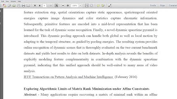 IEEE IMAGE PROCESSING TOPICS - FINAL YEAR IEEE COMPUTER SCIENCE PROJECTS