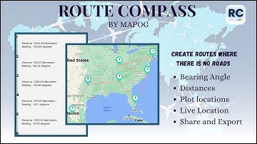 Route Compass Tutorial Video | Bearings and Distances | MAPOG