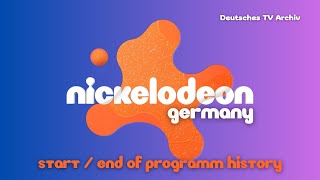 Nickelodeon Deutschland - Sendestartsendeschluss History 1995-2023