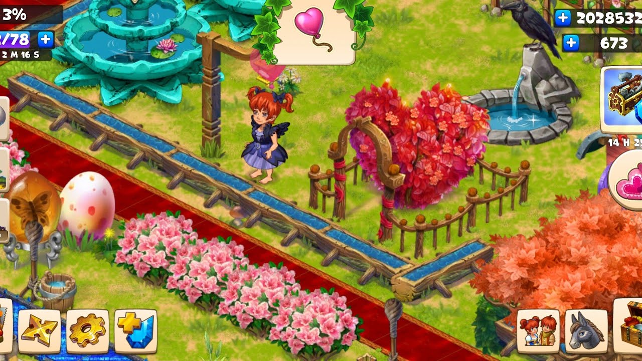 Farmdale garden game smjms level 100 YouTube