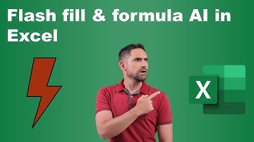 Flash fill and formula AI in Excel