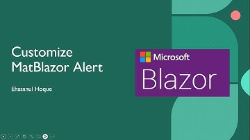 Customize matblazor alert message in blazor application | .NET 8.0 Blazor WebAssembly