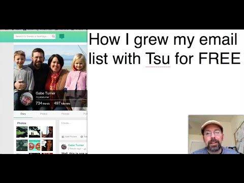 How I grew my email list with Tsu for FREE