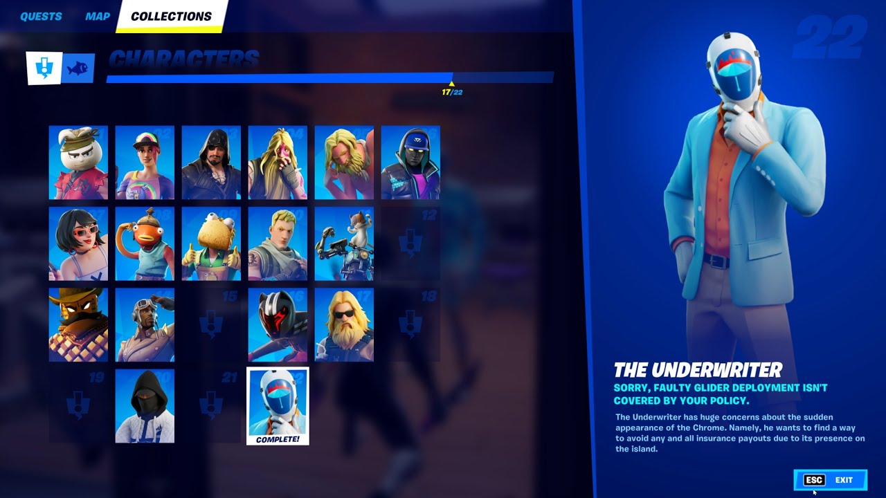 Season 4 Character 22 Location The Underwriter Fortnite YouTube