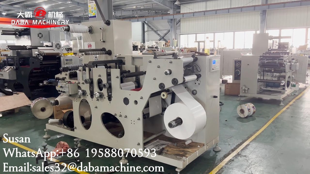 DABA Blank Label Rotary Die Cutting Machine With 2 Die Cutting Unit# ...