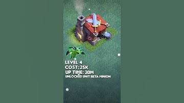 Builder Barracks level 1 to max #Shorts