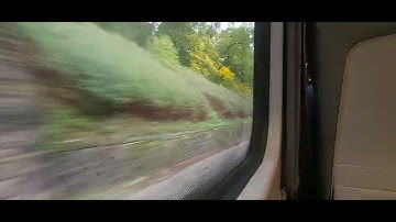 Revs all over the place: 1st Class Departing Huddersfield onboard a Transpennine Express Class 185.