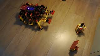 fischertechnik TXT controller : Mirft2 ep. 95 - Motors, feet, sensors, ROBOPro, power, objects, more
