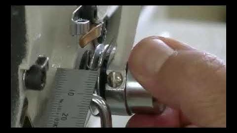 How to adjusting thread take up spring tension purl stitching of JUKI LBH-1790 Button Hole Machine’s