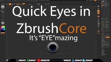 Quickly sculpt eyes in Zbrushcore 2018